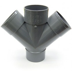 TE DOBLE PVC EVACUACION