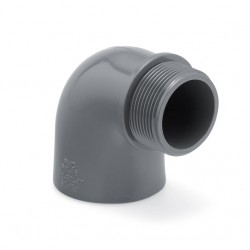 CODO PVC PRESION Rosca Macho