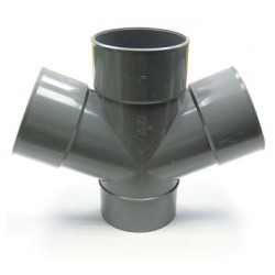 TE DOBLE PVC EVACUACION