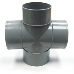 TE DOBLE PVC EVACUACION