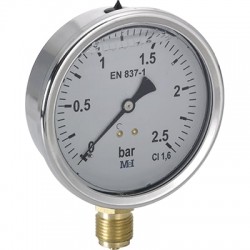 MANOMETRO GLICERINA Inox