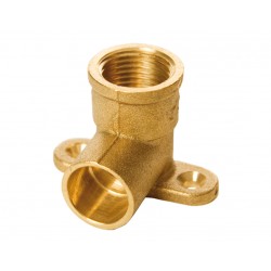 CODO PLACA Hembra Laton Fg.472