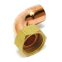 RACORD LOCO CURVO Cobre Fg.2AG