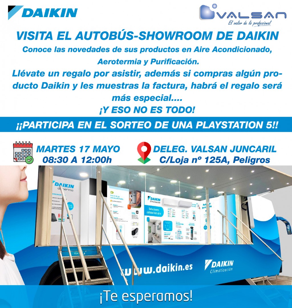 VISITA EL AUTOBÚS-SHOWROOM DE DAIKIN.