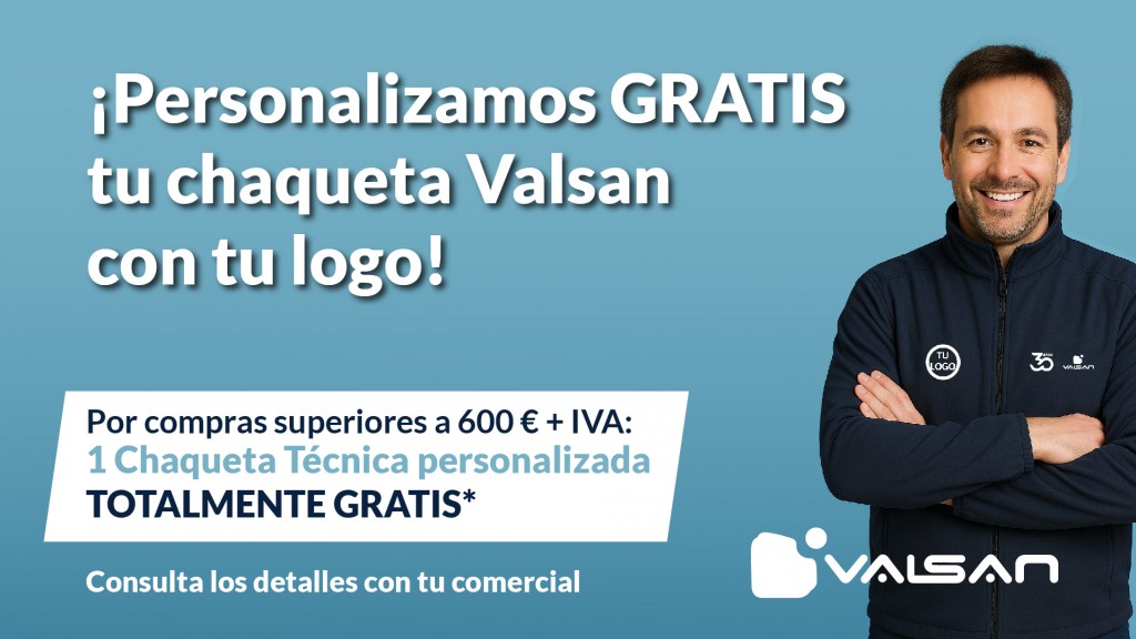 ¡Consigue tu chaqueta Valsan personalizada con el logo de tu empresa!
