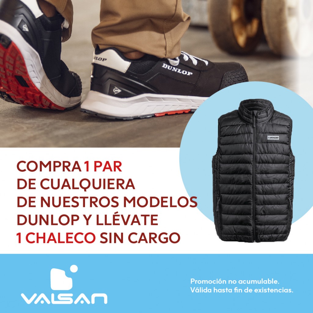 Consigue tu chaleco gratis comprando DUNLOP